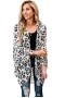Leopard Printed Open Front Cover Up Dress